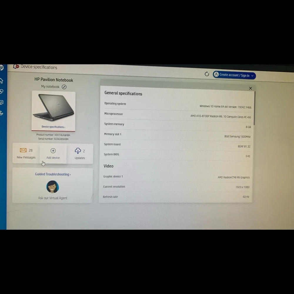 HP Pavilion Notebook